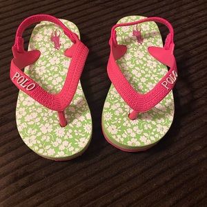 Polo Ralph Lauren sling back sandals flip flops
